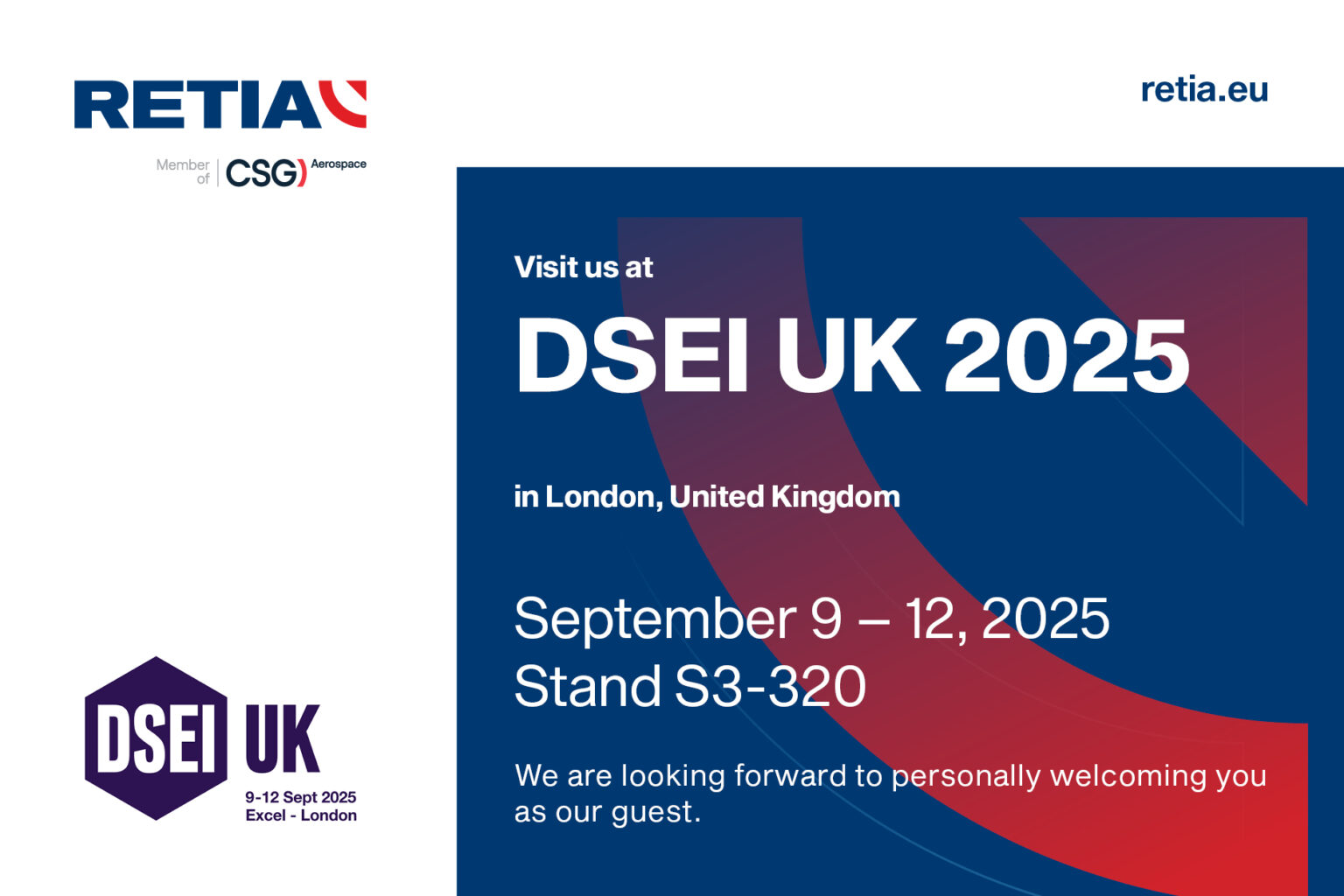 Visit us at DSEI UK 2025 in London – RETIA